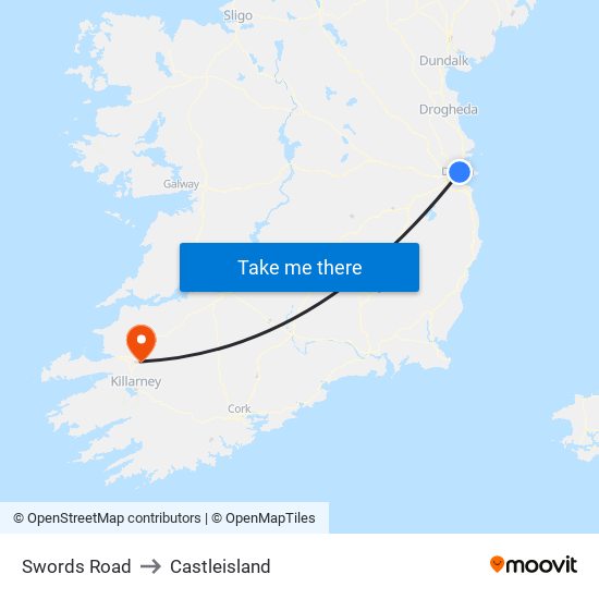 Swords Road to Castleisland map