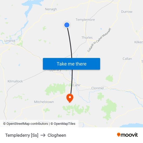 Templederry [Ss] to Clogheen map