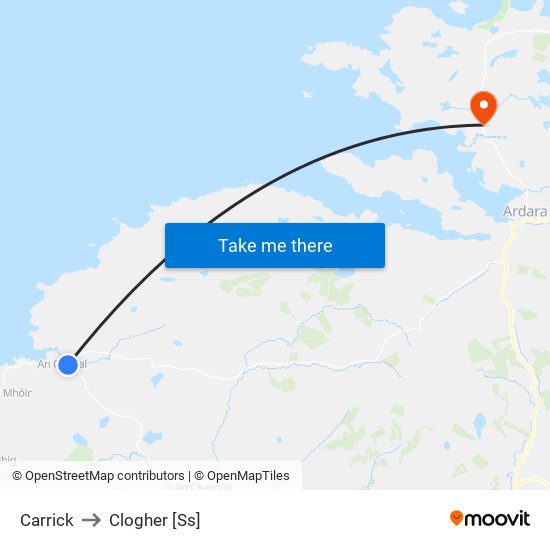 Carrick to Clogher [Ss] map