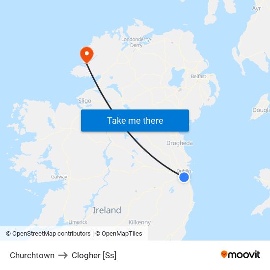 Churchtown to Clogher [Ss] map