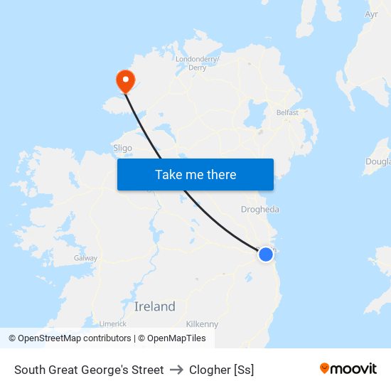 South Great George's Street to Clogher [Ss] map