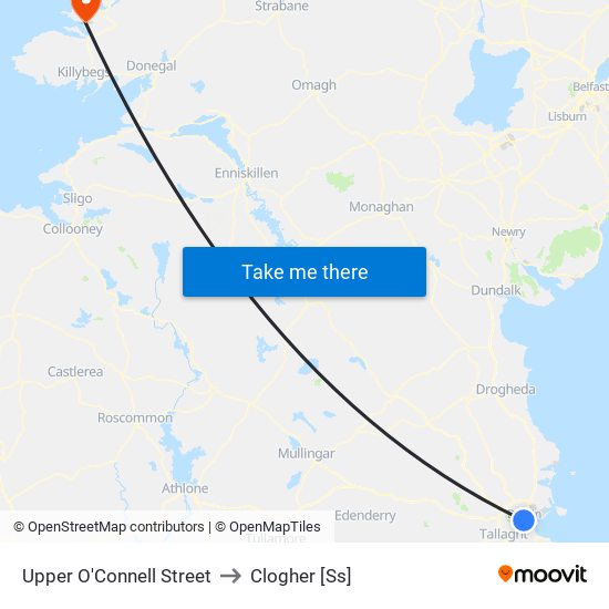 Upper O'Connell Street to Clogher [Ss] map
