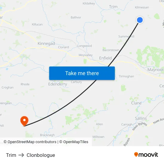 Trim to Clonbologue map