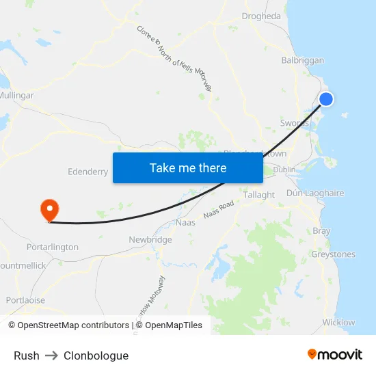Rush to Clonbologue map