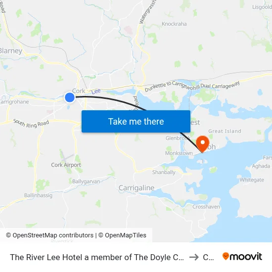 The River Lee Hotel a member of The Doyle Collection Cork to Cobh map