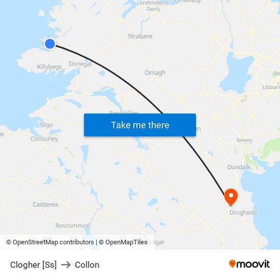Clogher [Ss] to Collon map