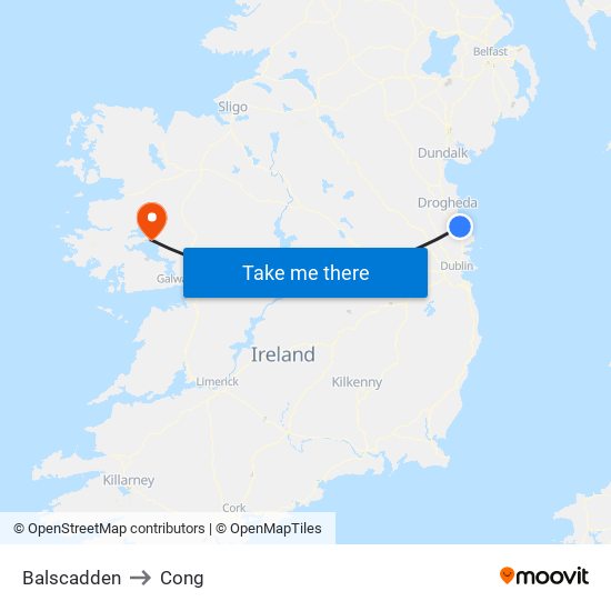 Balscadden to Cong map