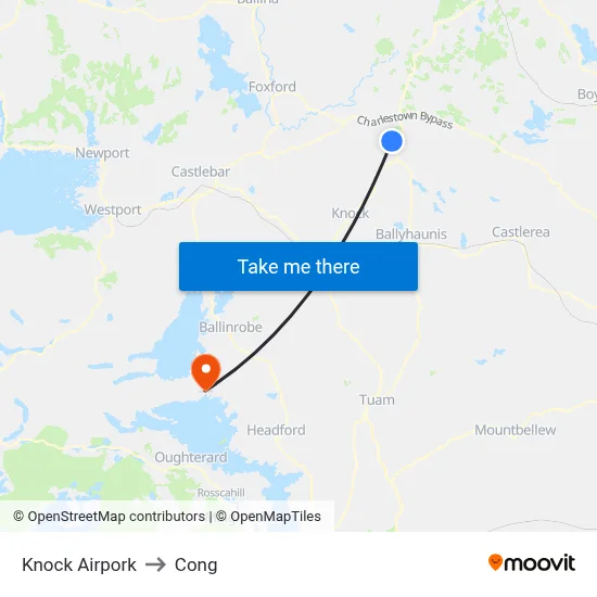 Knock Airpork to Cong map