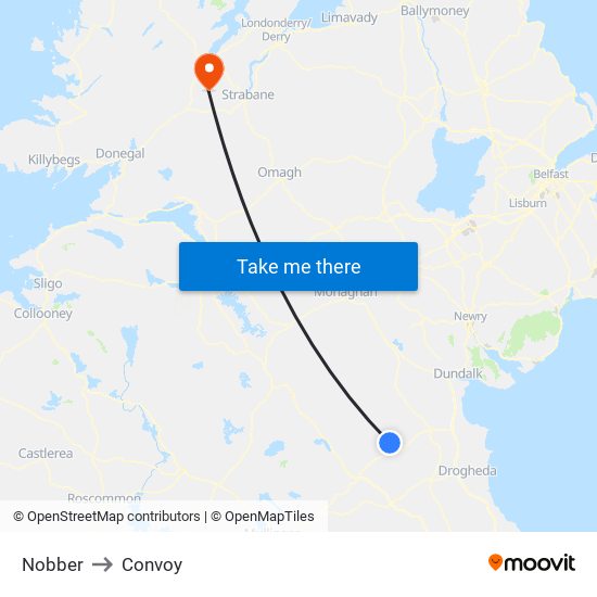 Nobber to Convoy map