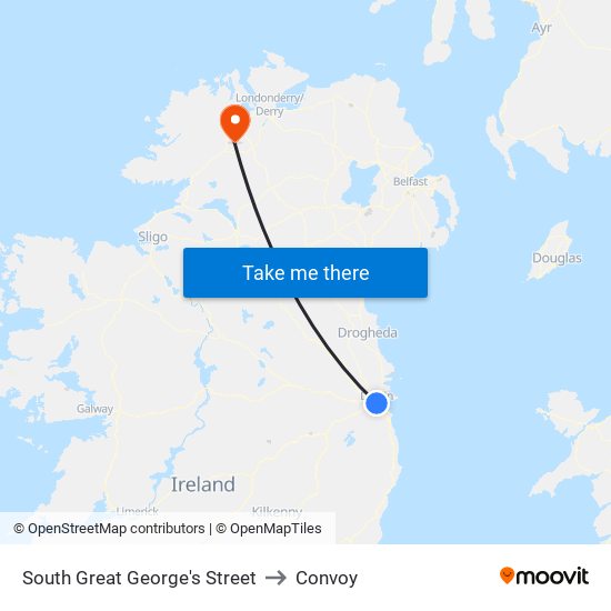 South Great George's Street to Convoy map