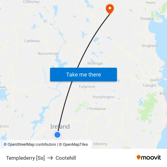 Templederry [Ss] to Cootehill map