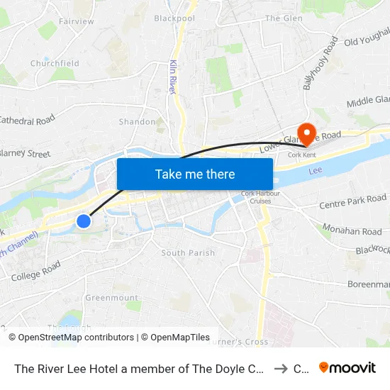 The River Lee Hotel a member of The Doyle Collection Cork to Cork map