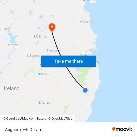 Aughrim to Delvin map