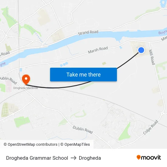 Drogheda Grammar School to Drogheda map