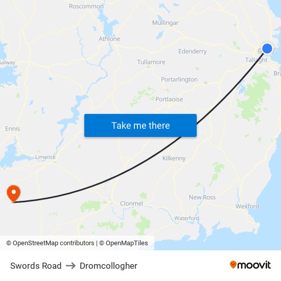 Swords Road to Dromcollogher map