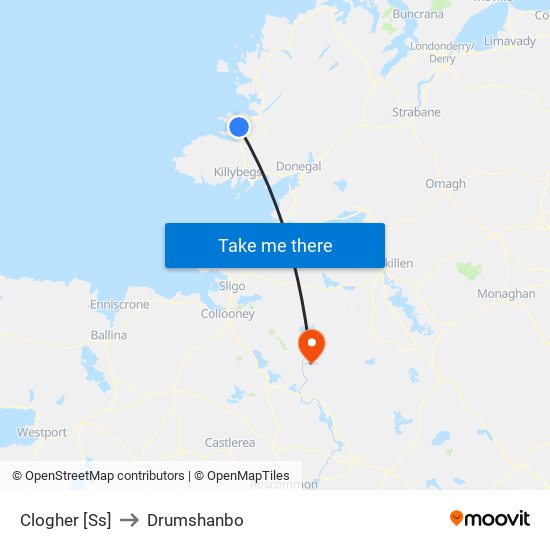 Clogher [Ss] to Drumshanbo map