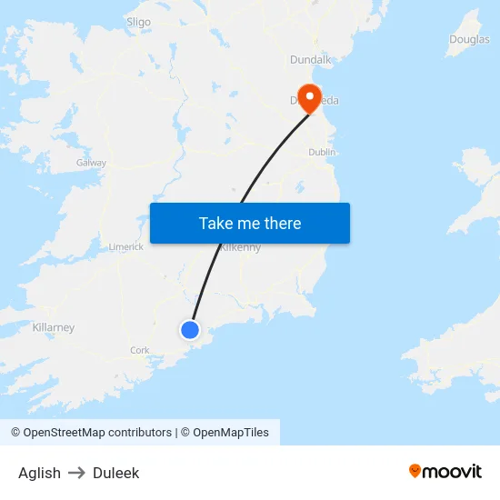Aglish to Duleek map