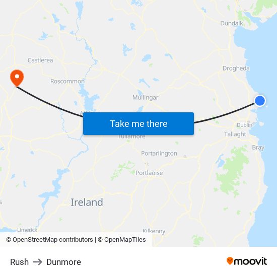 Rush to Dunmore map