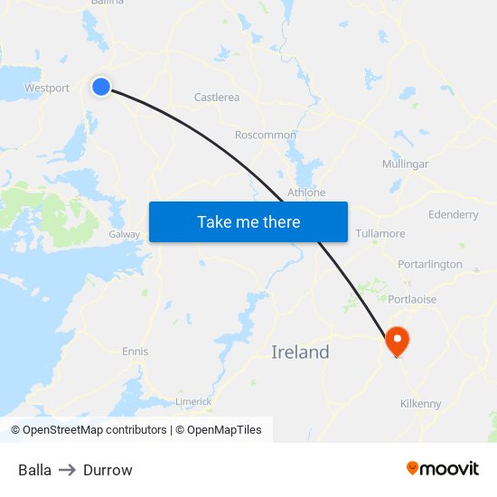 Balla to Durrow map