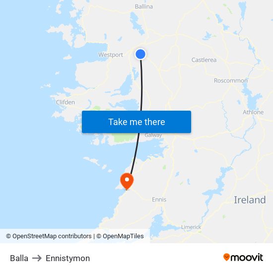 Balla to Ennistymon map