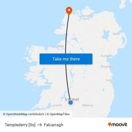 Templederry [Ss] to Falcarragh map