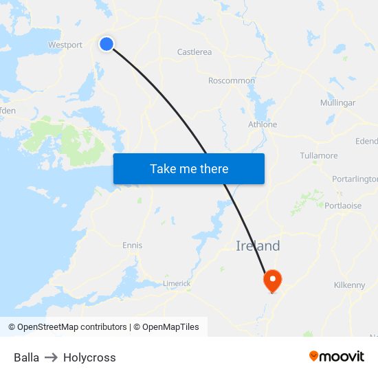 Balla to Holycross map