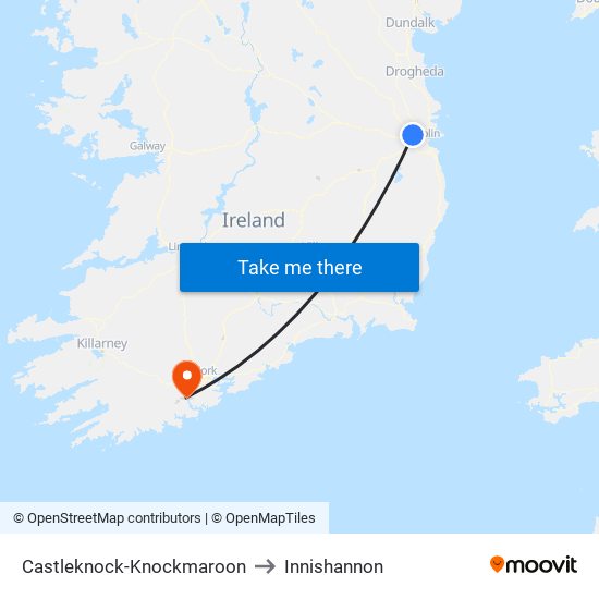 Castleknock-Knockmaroon to Innishannon map