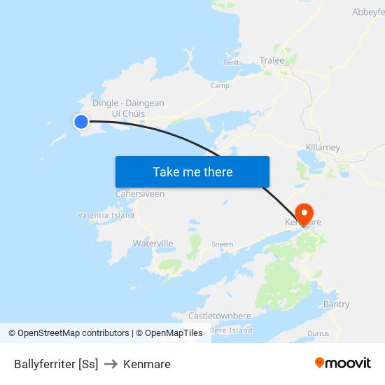 Ballyferriter [Ss] to Kenmare map