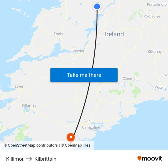 Killimor to Kilbrittain map