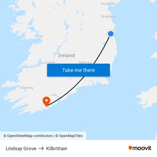 Lindsay Grove to Kilbrittain map