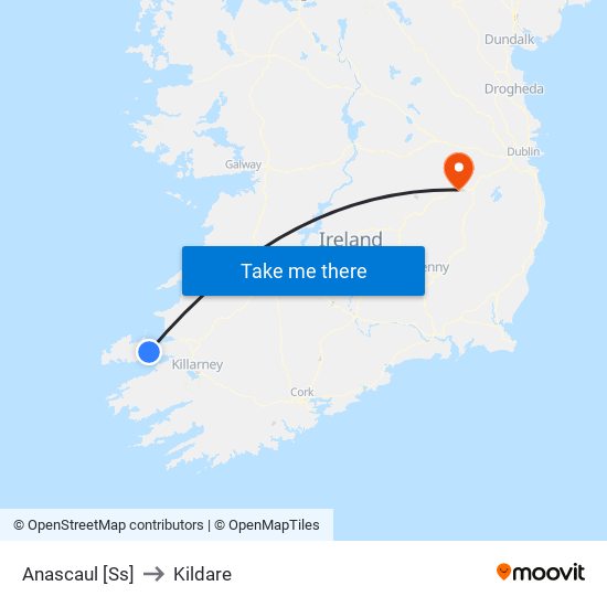 Anascaul [Ss] to Kildare map