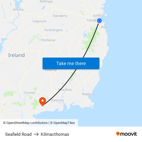 Seafield Road to Kilmacthomas map