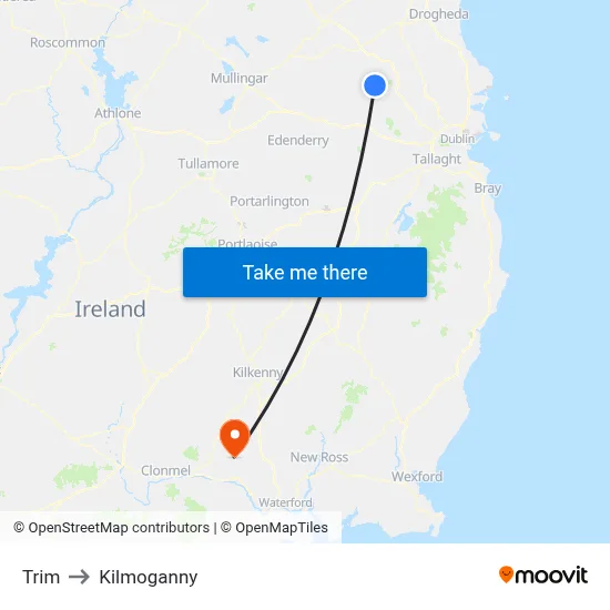 Trim to Kilmoganny map