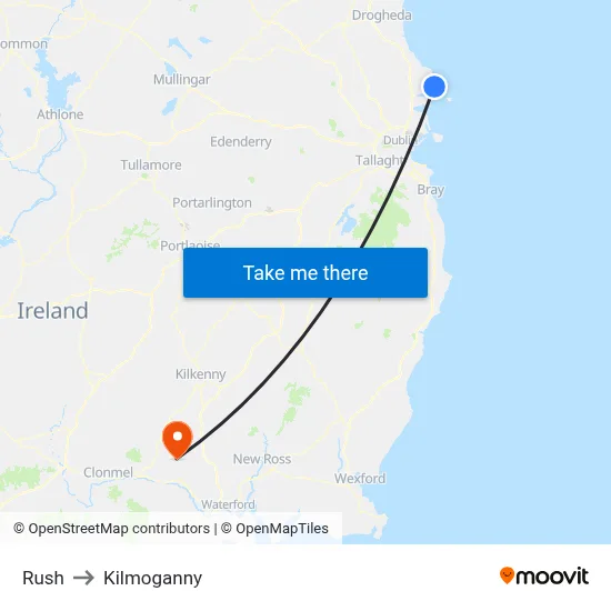 Rush to Kilmoganny map