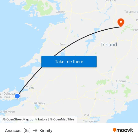Anascaul [Ss] to Kinnity map
