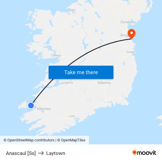 Anascaul [Ss] to Laytown map