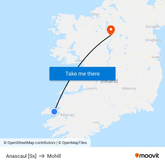 Anascaul [Ss] to Mohill map