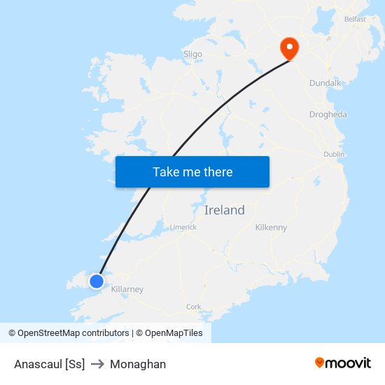 Anascaul [Ss] to Monaghan map