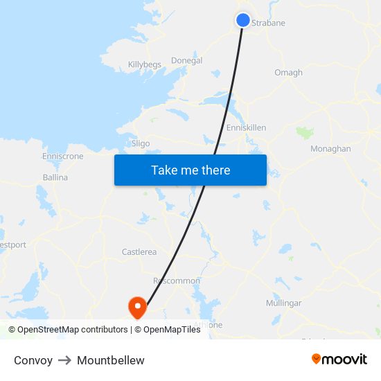 Convoy to Mountbellew map