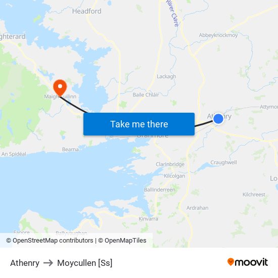 Athenry to Moycullen [Ss] map