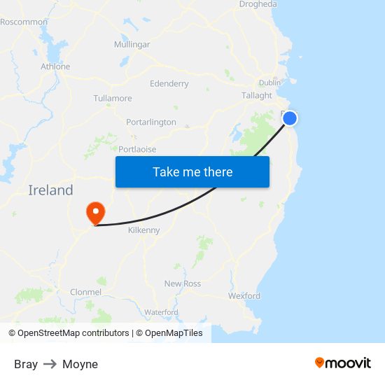 Bray to Moyne map