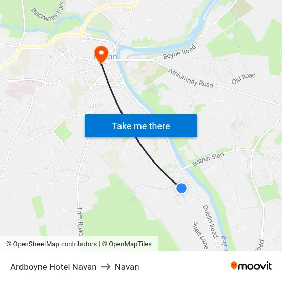 Ardboyne Hotel Navan to Navan map