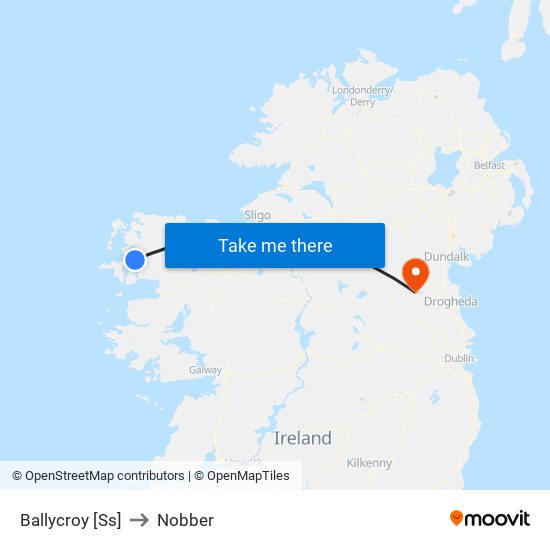 Ballycroy [Ss] to Nobber map