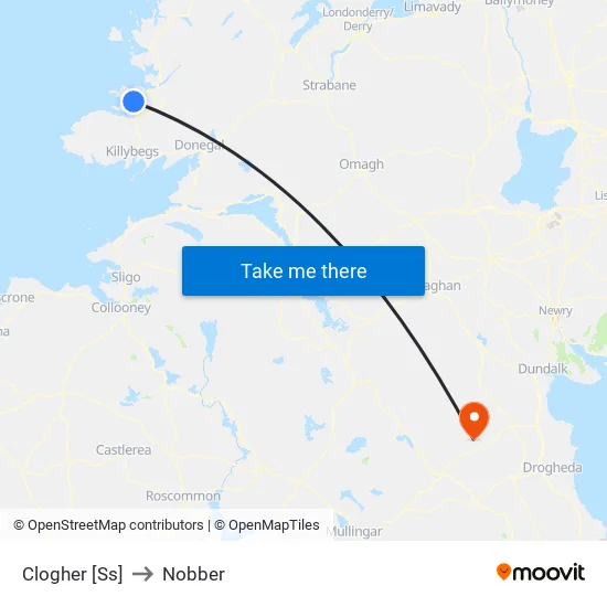 Clogher [Ss] to Nobber map