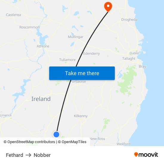 Fethard to Nobber map