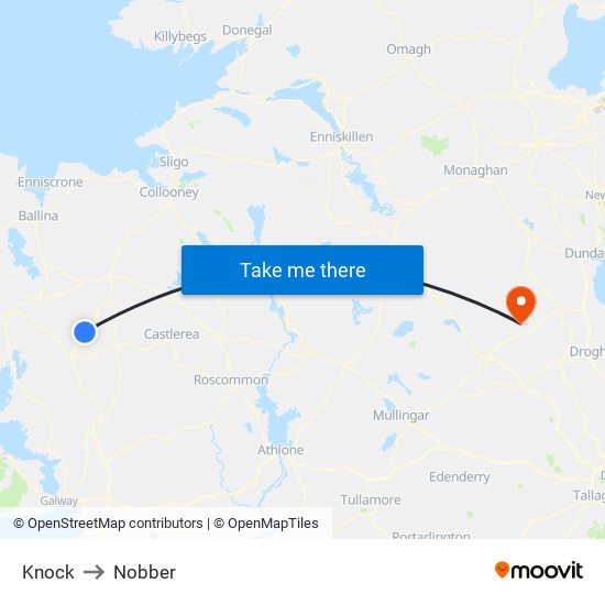 Knock to Nobber map