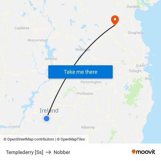 Templederry [Ss] to Nobber map
