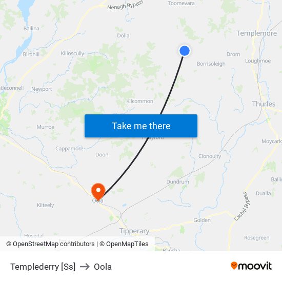 Templederry [Ss] to Oola map