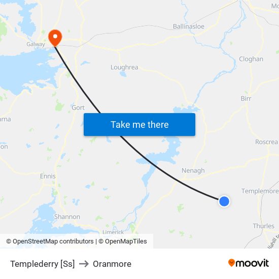 Templederry [Ss] to Oranmore map