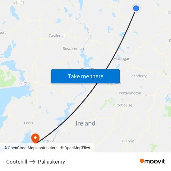 Cootehill to Pallaskenry map
